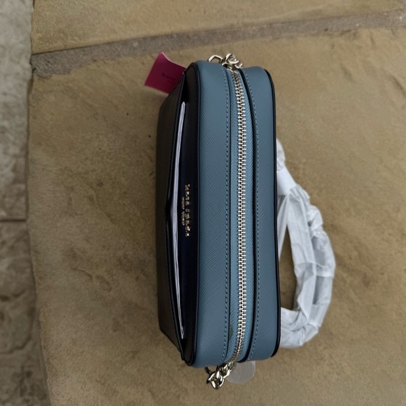 Kate Spade Wednesday Medium Camera Bag in Navy and Sky Blue - Picture 9 of 12